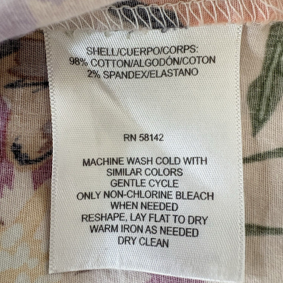 MAGGY LONDON Woman Floral Ruffle Sleeveless Dress Cotton Retro Plus Size 22W - Picture 9 of 11